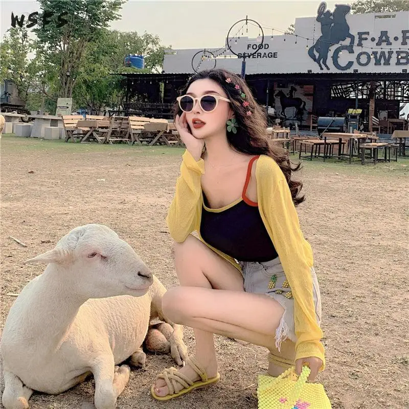 Комплект из 3 предметов Летние повседневные синие женские пальто с тонкими