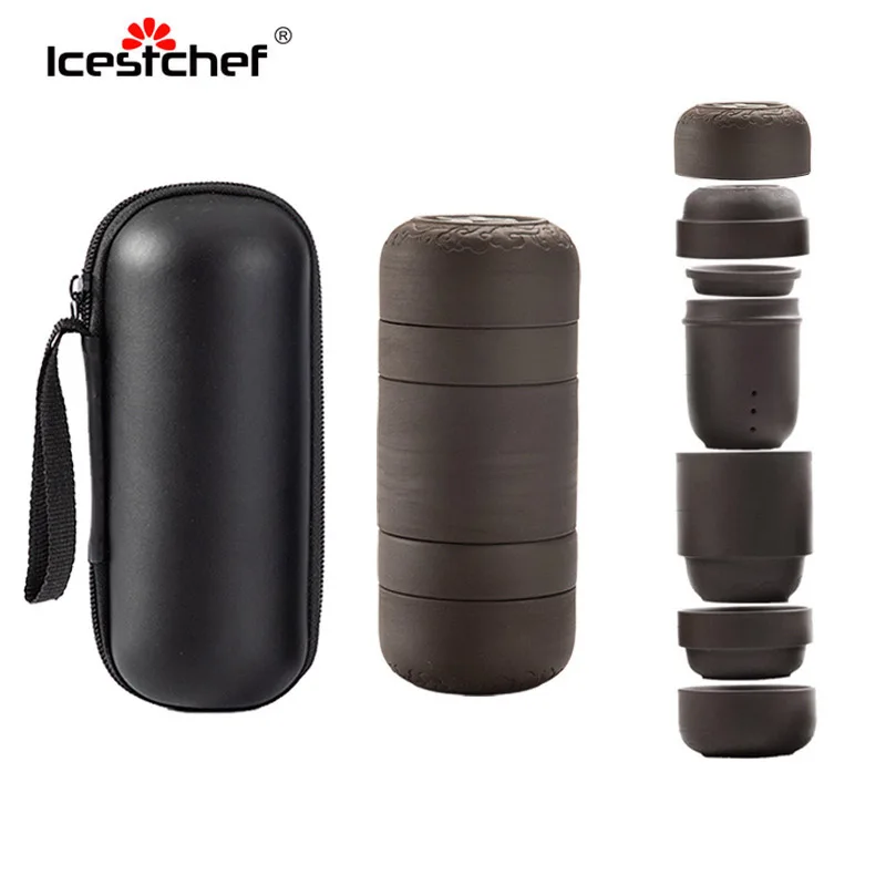 ICESTCHEF керамический чайный набор фарфоровая двойная настенная чашка креативный