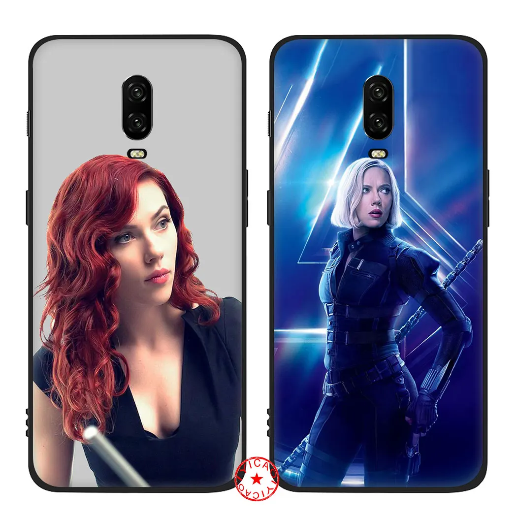Черная Вдова знаменитостей Мягкий силиконовый чехол для oneplus 5 6