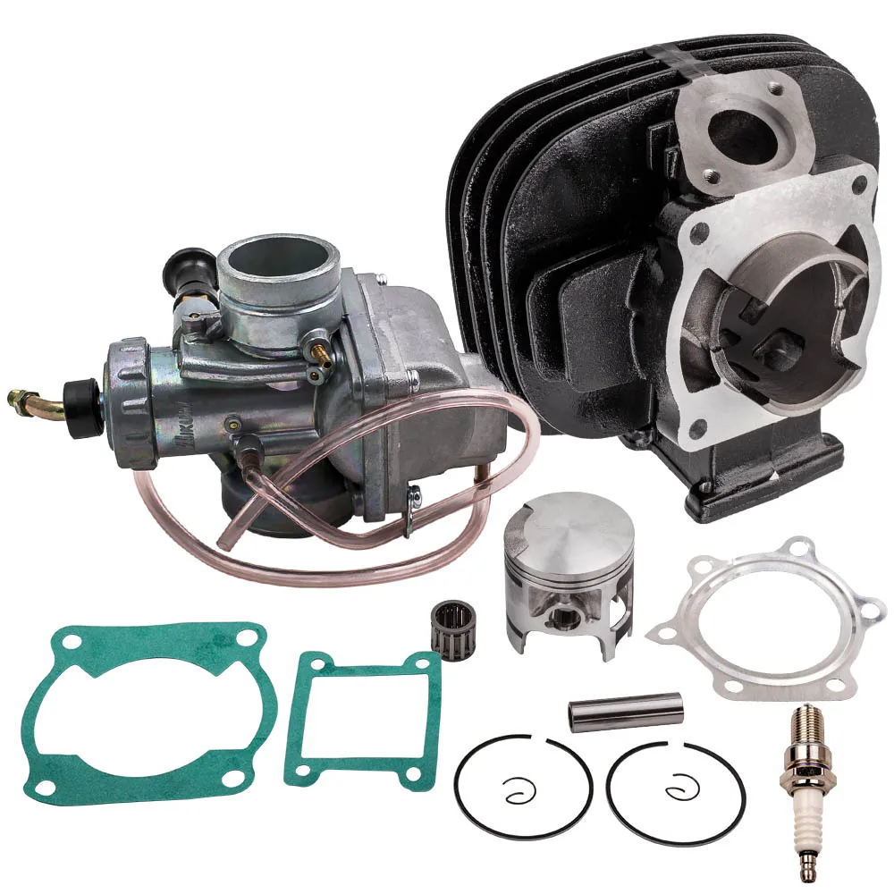 Цилиндр Топ конец поршневых колец прокладка и КАРБЮРАТОР Набор для Yamaha YFS200 Blaster 200