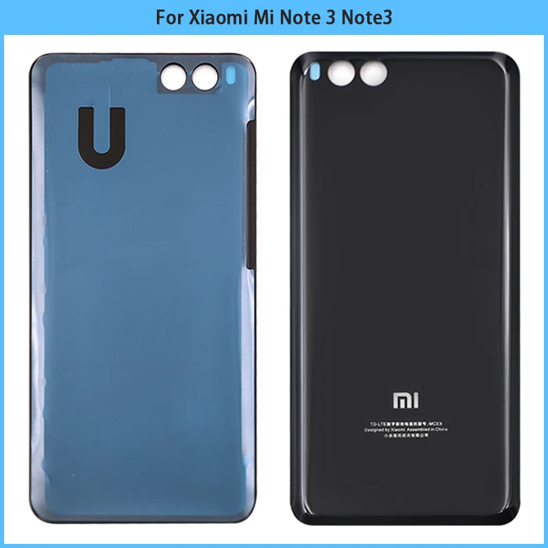 Новинка для Xiaomi Mi Note 3 задняя крышка батарейного отсека дверь 3D стеклянная панель