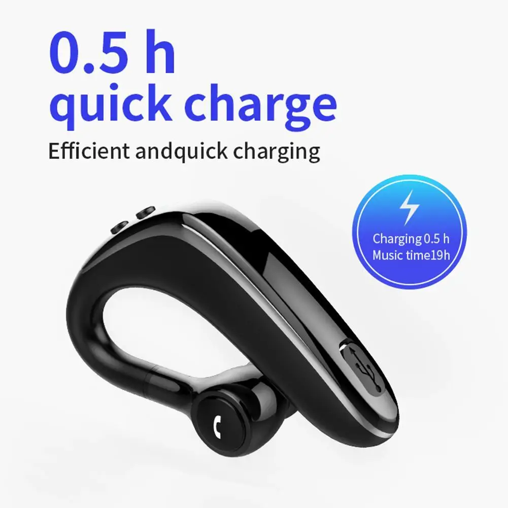 

YL-6S 1Pc Ear Hook Wireless Bluetooth Earphone Volume Control Sports Headphone