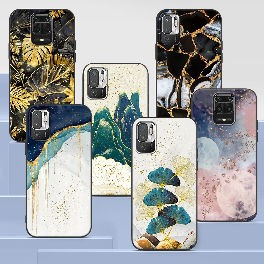 

Ginkgo Biloba L. Flowers Phone Case For Xiaomi Redmi Note 9S 9 8 10 Pro Casing 9C 7 9A 8T 7A 8A 6A 6 K20 Black Soft Back Cover