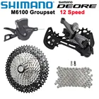 Переключатель скоростей Shimano Deore M6100, 12 Скоростей, переключатель передач, задний переключатель, кассета для горного велосипеда 46T 50T 52T
