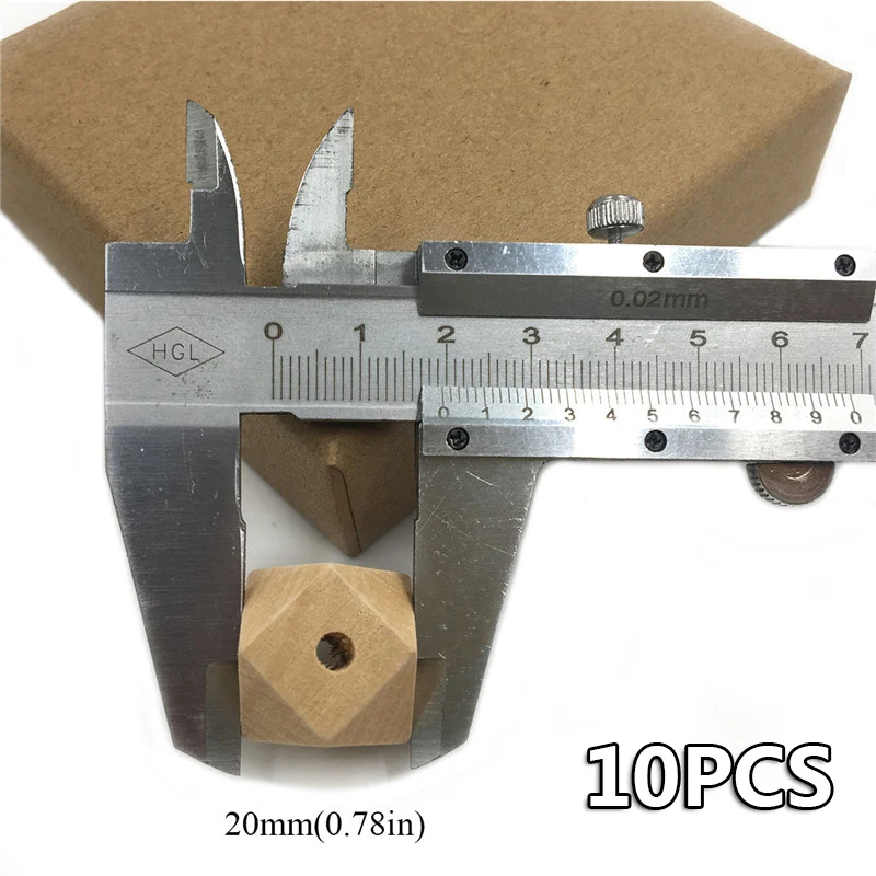 10PCS 20mm Beads 10 шт. DIY Детские молярные бусины аксессуары лотос с деревянной лестницей восьмиугольная шестиугольная форма соска цепь 3C Сертификация зубной прорезыватель для малышей - Цвет: 10PCS 20mm Beads