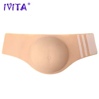 original artificial silicone fake pregnancy belly realistic silicone belly with velcro for crossdresser shemale belly cosplay
