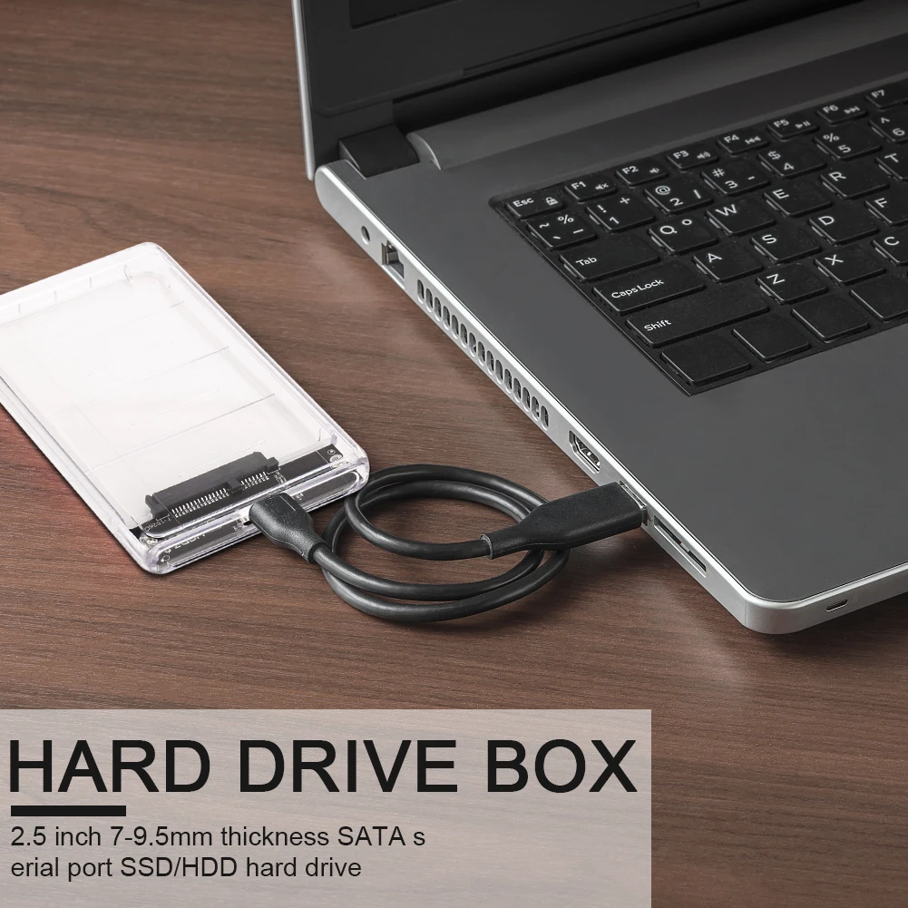 Внешний жесткий диск USB3.0 SDD прозрачный корпус для жесткого диска 2 5 дюйма SATA чехол