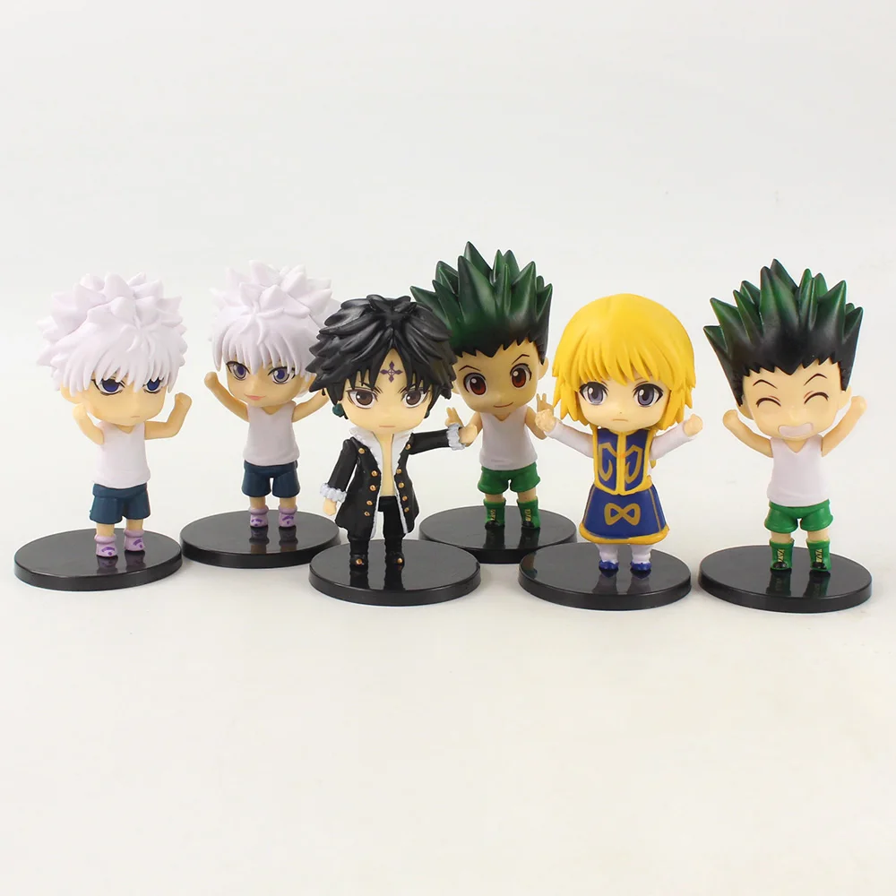 6 шт./комплект игрушечные фигурки охотника x Hunter Killua Zoldyck Gon Freecss из ПВХ 10 5-11 5 см