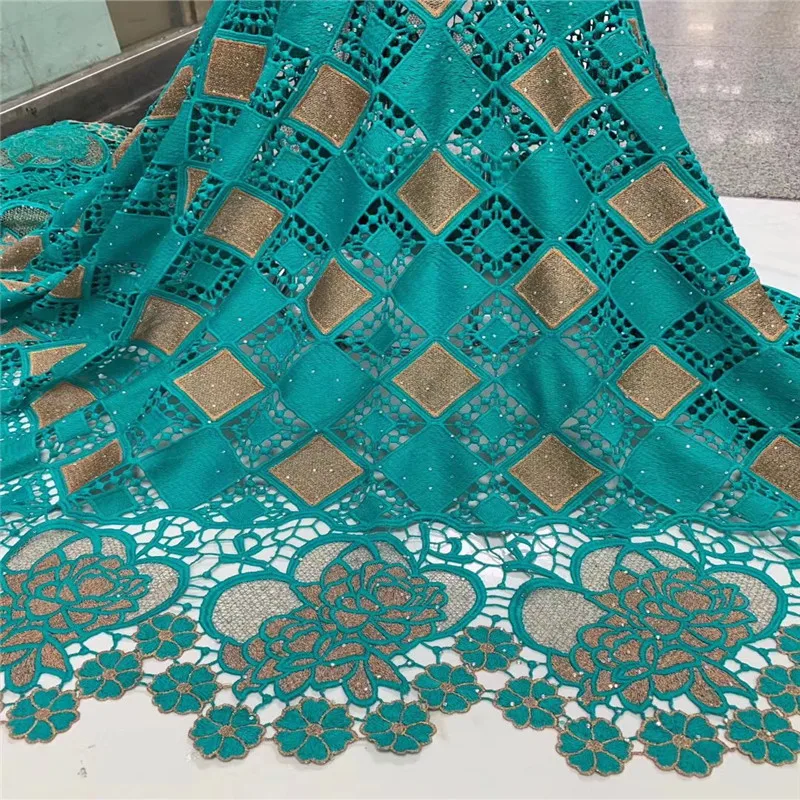 Latest Guipure Lace Cord Embroiderey French African Fabric High Quality Nigeria NLY107 | Дом и сад