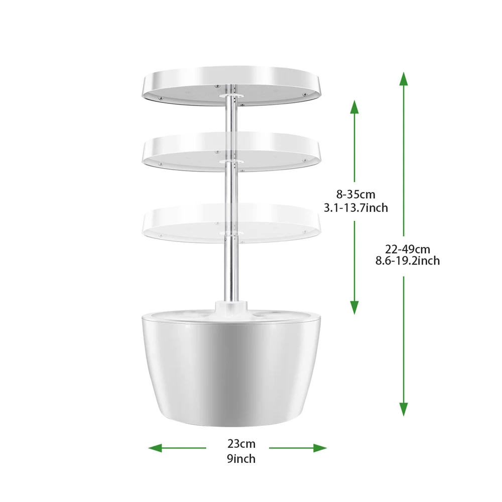 Система гидропоники интеллектуальная коробка с светильник для выращивания Ecoo