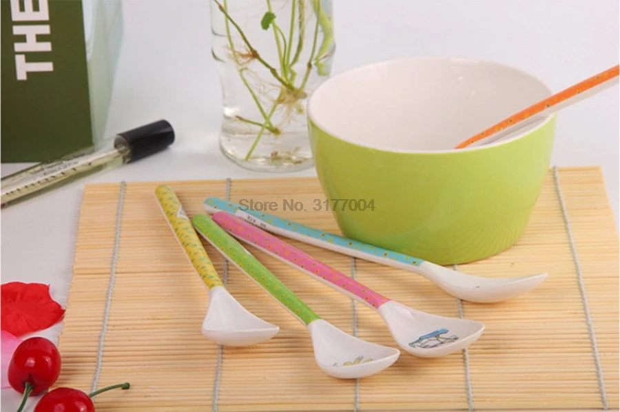 DHL 500 шт. детская ложка с прямой головкой для кормления тренировочные столовые