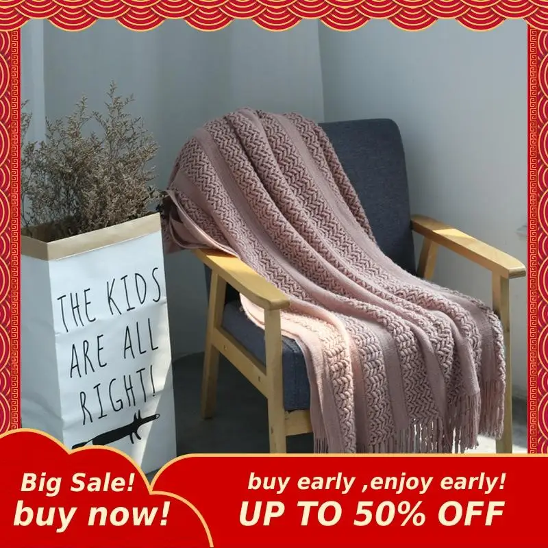 Одеяло MIHE с кисточками для взрослых и детей одеяло отдыха путешествий дивана