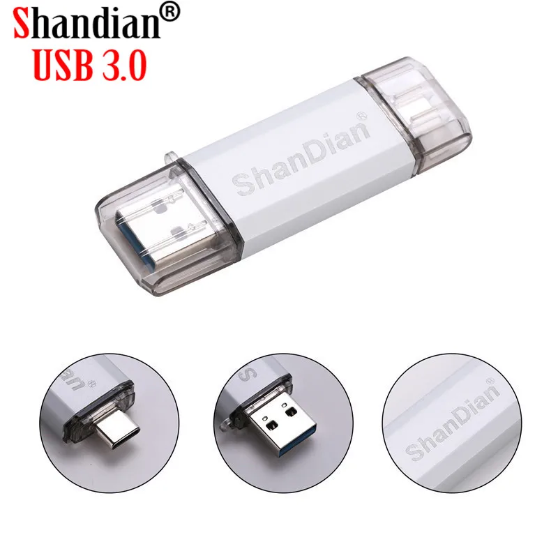 SHANDIAN USB 3 1 Type-C usb флэш-накопитель 0 64 Гб металлический пользовательский с логотипом