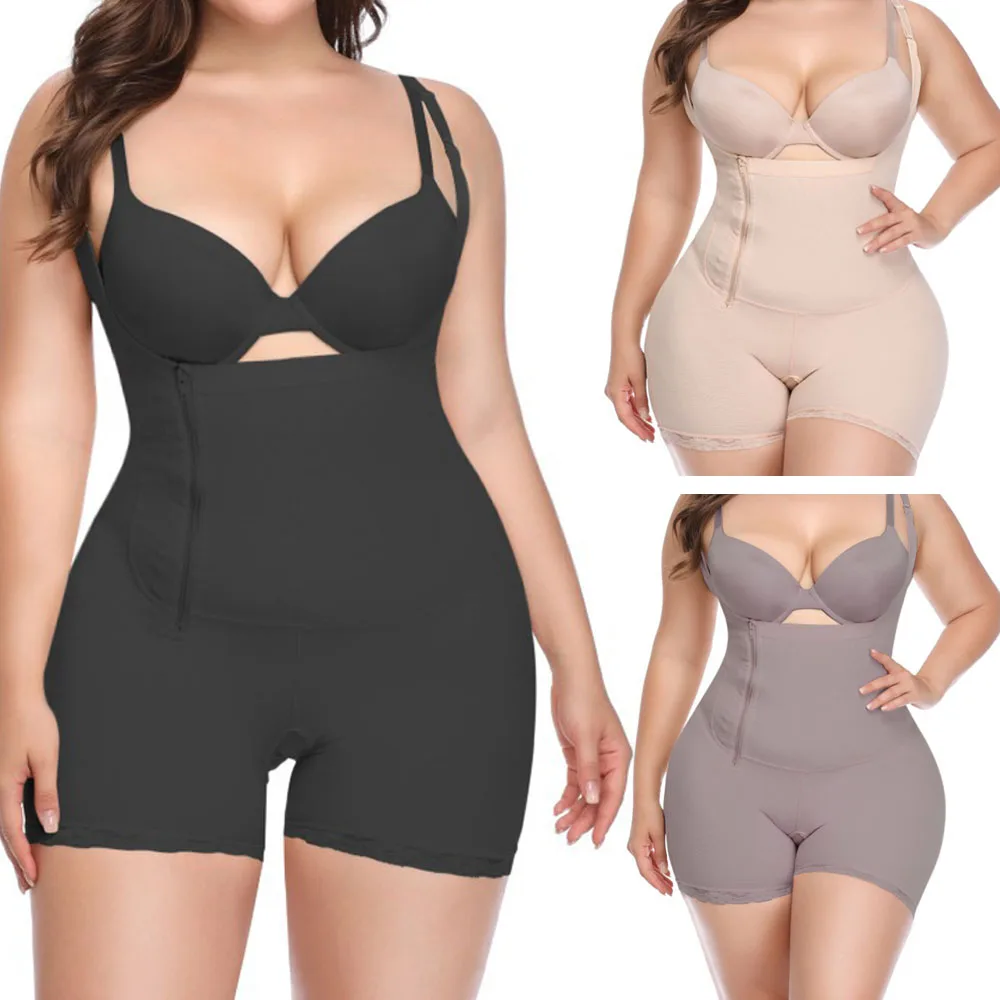 

Для женщин Full Body Shaper после липосакции ремень клип на молнии боди корсет утягивающий корсет корректирующее боди ПОХУДЕНИЯ ПОЯС размера плюс