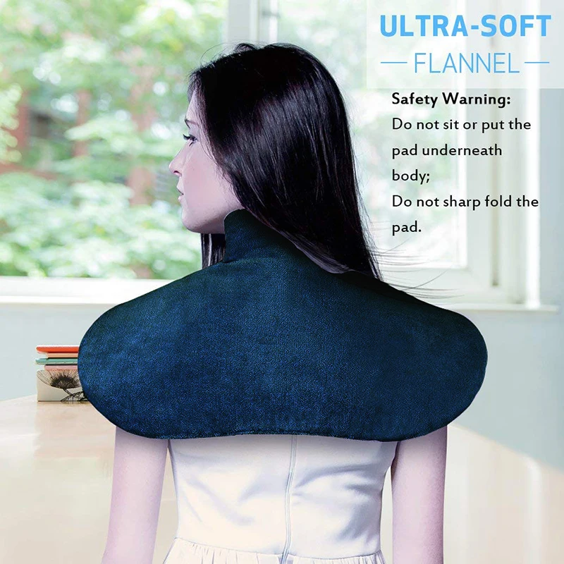 18*25" Soft Microwave Electric Heating Pad for Neck and Shoulders 110V US Plug Winter Warmer Wrap Around Cramps Back Pain Relief | Бытовая
