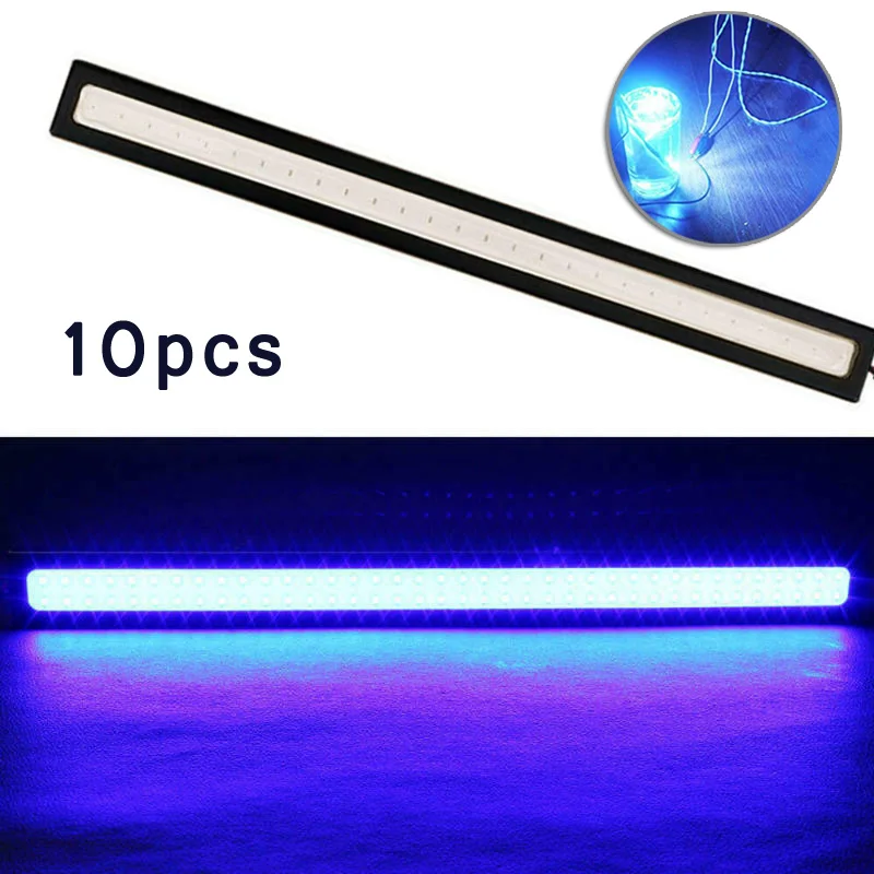 

Day Daytime Running Lights Driving Strip Waterproof 12V Aluminum Blue COB
