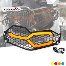 For BMW F 850 GS ADV Headlight Protector Guard Lense Cover fit  Black net + acrylic F850GS Adventure 2019 2020 2021