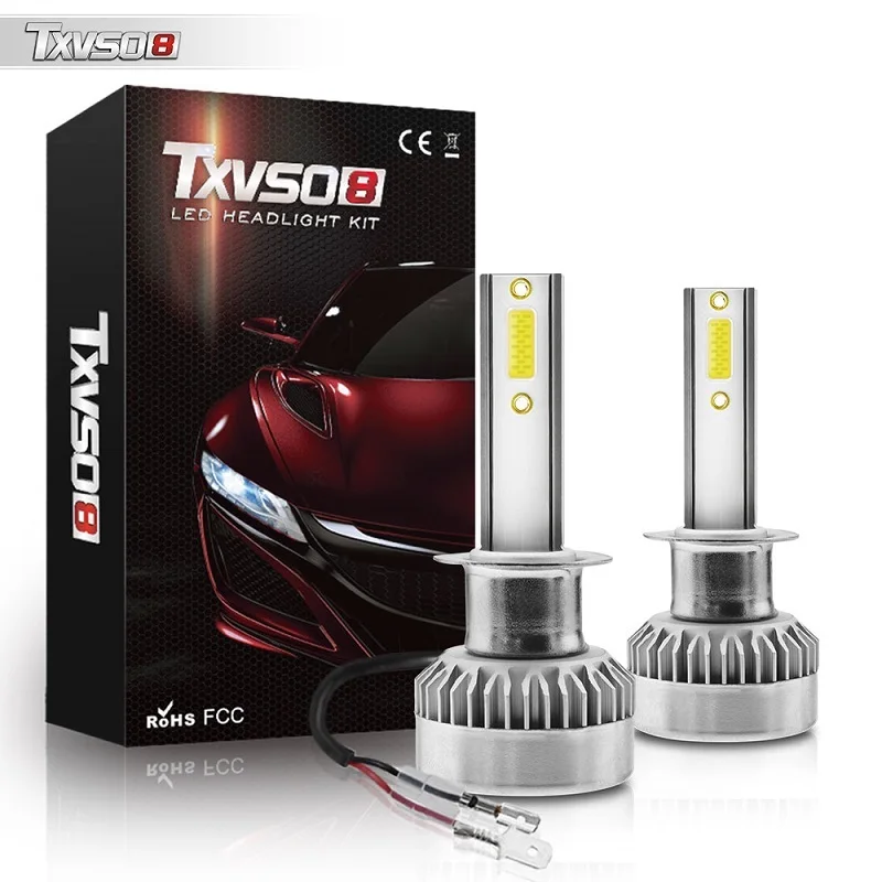 

Txvso8 2020 h1 led canbus 12v 110w headlamp lamps led 360 degree accessories 6000k 20000lm universal headlights Free shipping