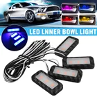 4 шт., светодиодсветодиодный подсветсветильник салона автомобиля