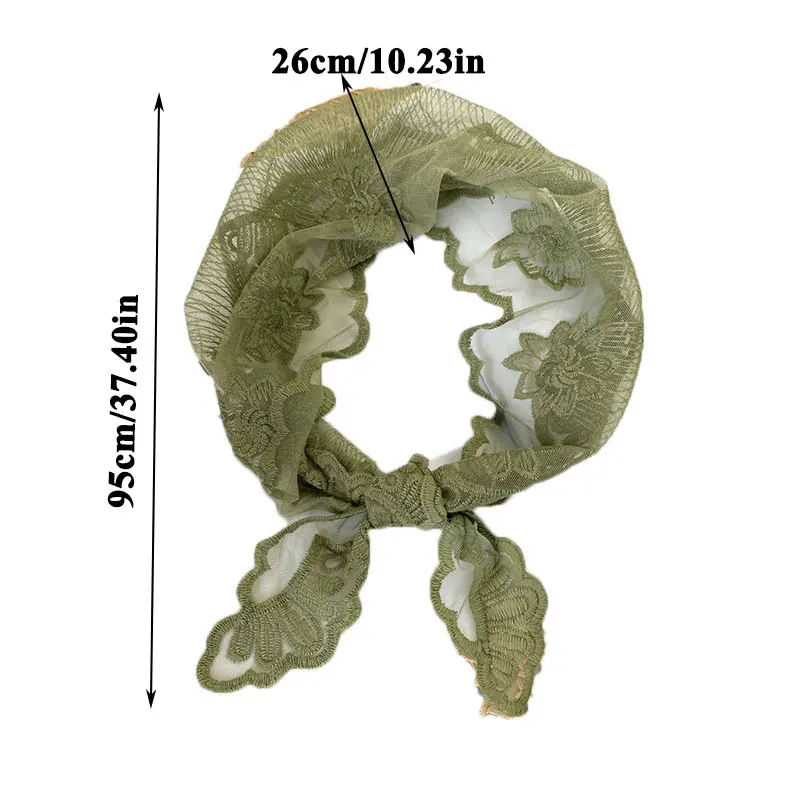 Женский треугольный шарф вышитый крючком цветочный маленький платок вязаный