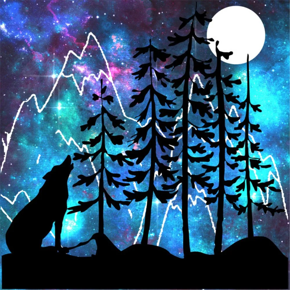 

SKTN DIY Diamond Painting "Dog cat tiger wolf" Embroidery Cross Stitch Home Decor
