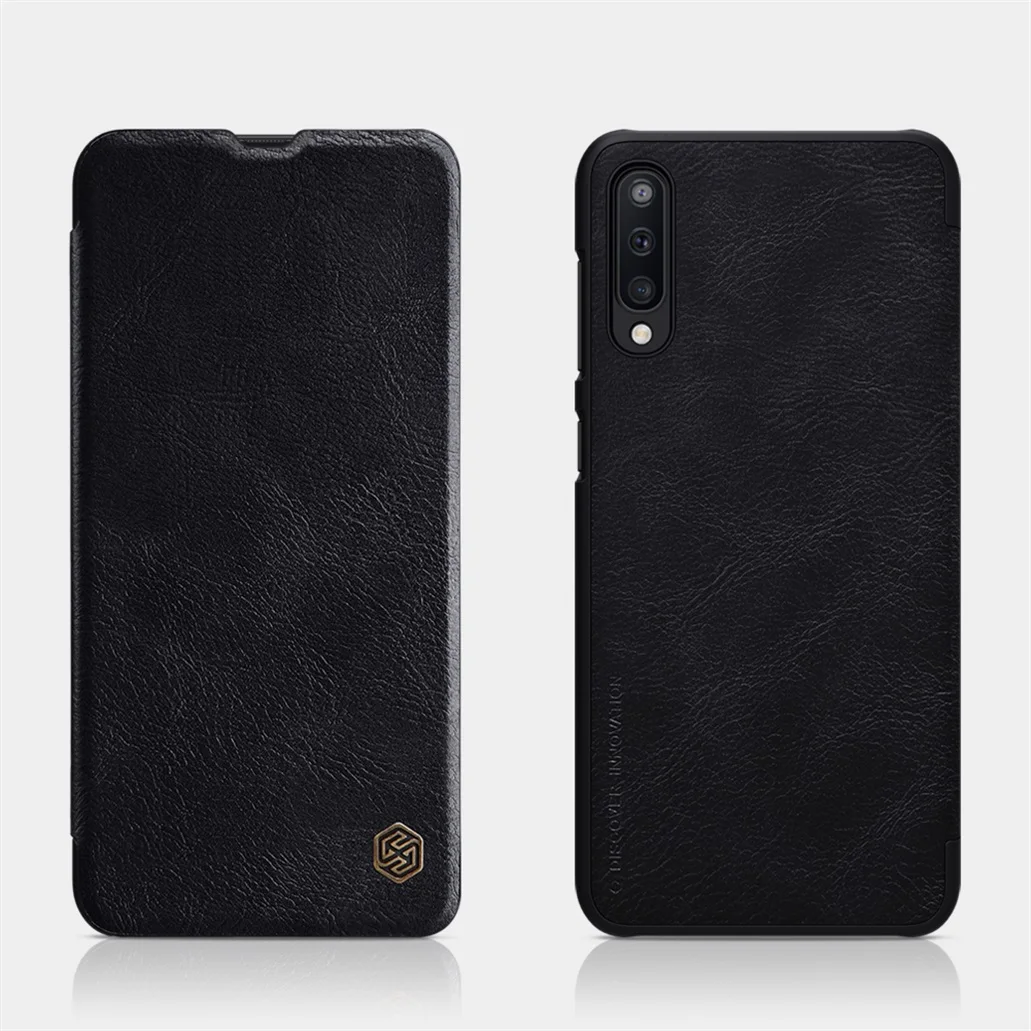 Для samsung Galaxy A50 A50S A10 A20 A30 A30S A40 A60 A70 M40 откидной Чехол Nillkin Qin кожаный откидной Чехол с отделением для карт чехлы для телефонов
