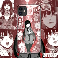 Jabami Yumeko Kakegurui Anime cover FOR iPhone pro max Samsung note plus glass phone case shell