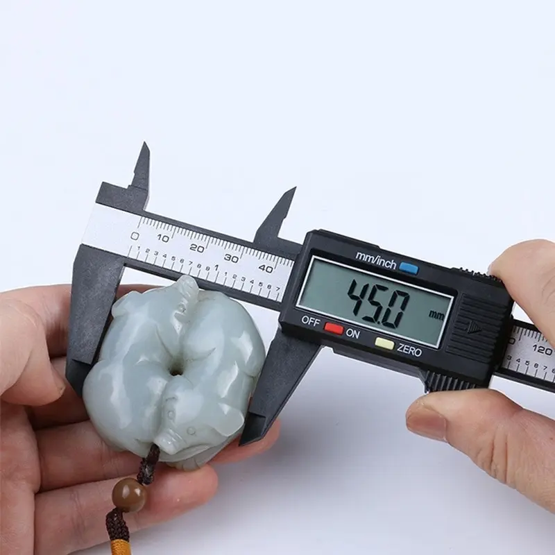 

Digital Vernier Caliper 0-150mm 6-inch LCD Electronic Carbon Fiber Altimeter Micrometer Measuring Tool