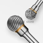 Фреза из вольфрамовой стали, большие D-шаровые резаки 6-25 мм, Плотницкие Инструменты, шлифовальный станок, карбидные роторные фрезы для резьбы по металлу