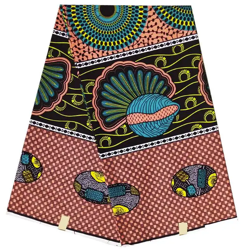 as picture Отличный дизайн настоящий голландский настоящий воск, африканская набивная ткань хлопок высокое качество африканская Анкара воск Дашики ткань - Цвет: as picture