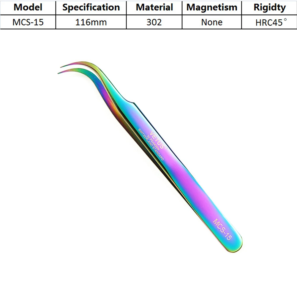 Нержавеющая сталь Tweezers Пинцет особенно для норка наращивание ресниц изогнутые
