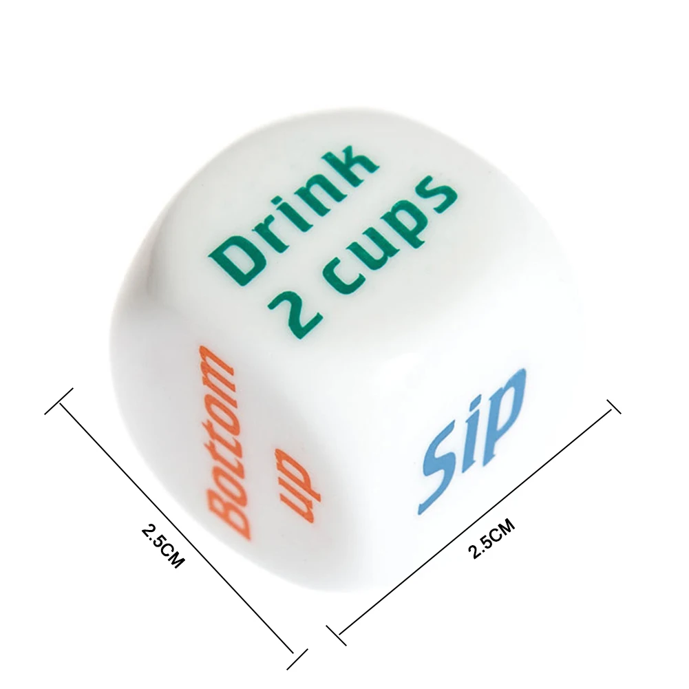

1pcs Adult Party Game Playing Drinking Wine Bar Ktv Entertainment Club Party Game Playing Drink Decider Dices Fun Toys