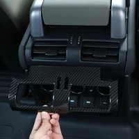for land rover defender 110 20 abs chrome car armrest box back row air conditioning air outlet adjustment panel car accessories