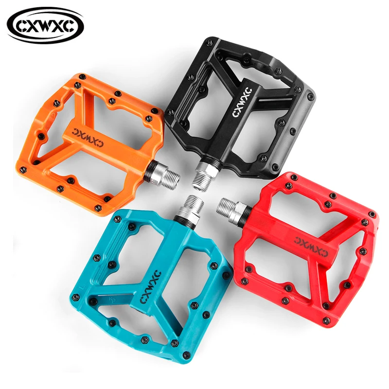 

Ultralight Flat MTB Bicycle Pedals Nylon Bike Pedal For Bmx Mountain Bike Platform Pedals 3 Sealed Bearings Cycling Pedals