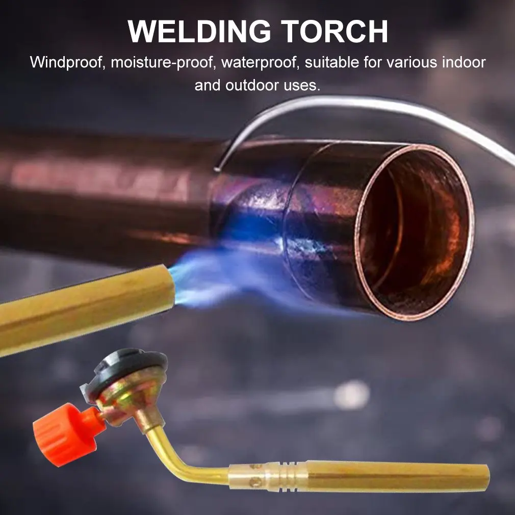 High Temperature Portable Carbutane Gas Welding Torch Refrigerator Oxygen-free Small |