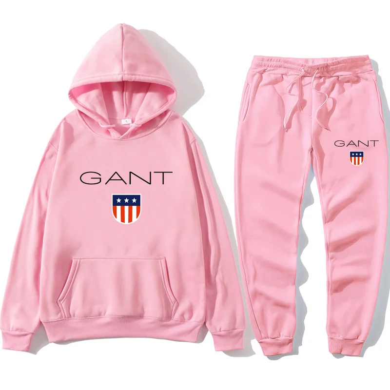 

Autumn/Winter Men's Brand Sweatshirt Long Sleeve Men's Clothing Hoodie + Pants Set Men's/Women Street Casual Wear 2 Piece Set