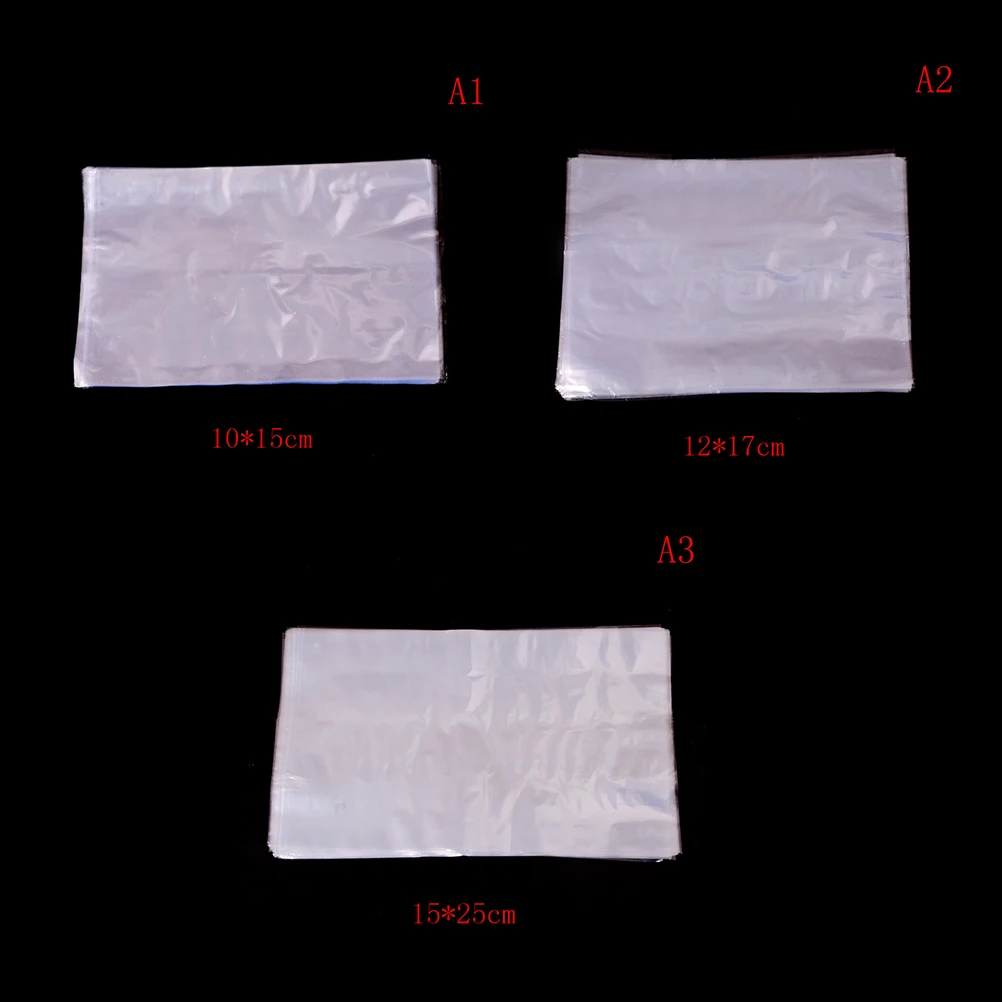 100 шт./лот 3 размера пластиковая термоусадочная прозрачная упаковка для косметики