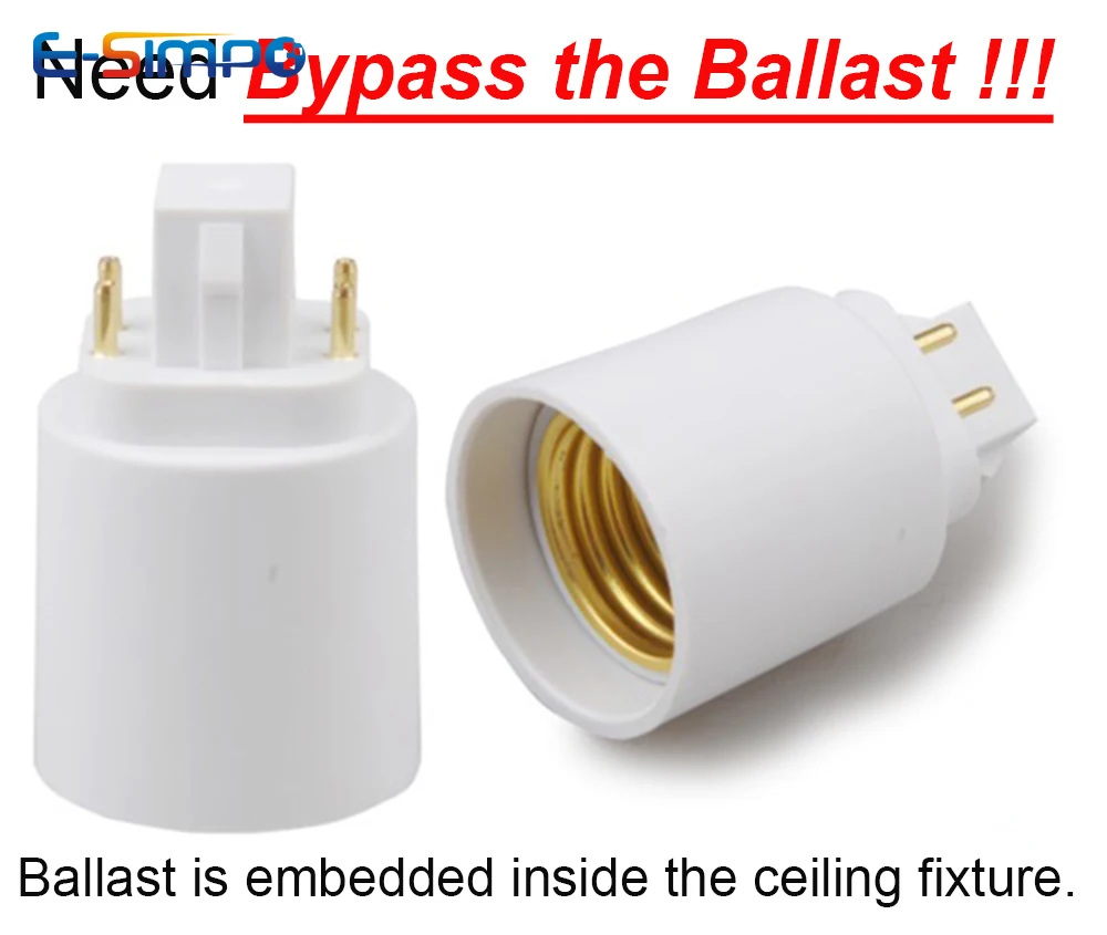 500 шт. GX24Q G24Q к E27 адаптер универсальный GX24Q-3 к E26 4Pin CFL к винту светодиодный держатель цоколя лампы нужен балласт