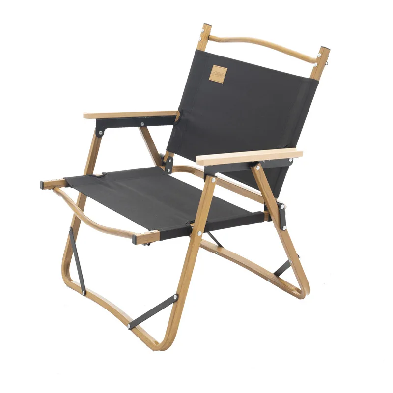 저렴한 휴대용 접이식 목재 야외 캠핑 의자, 정원 낚시 스툴 여행 피크닉 해변 발코니 캠프 안락 의자 롤 테이블