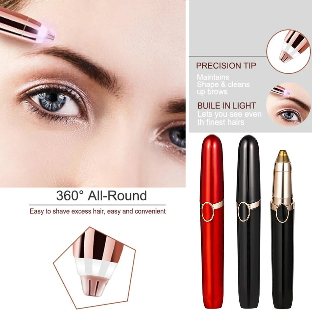 Electric Eyebrow Trimmer Hair Remover For Women Painless-precision Eye Brow Razor Epilator/facial Battery-operated | Красота и