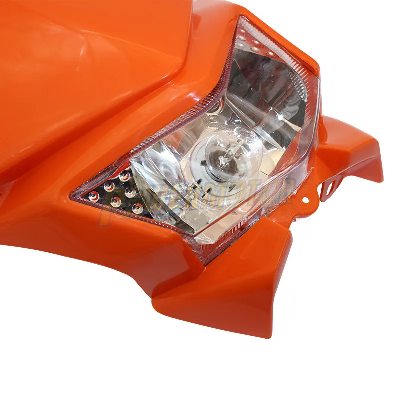 PowerMotor 35W 12V Universal Motorcycle Headlight Motorbike Lamp For KLX450 250 Off Road Dirt Bikes Motocross HL105 |