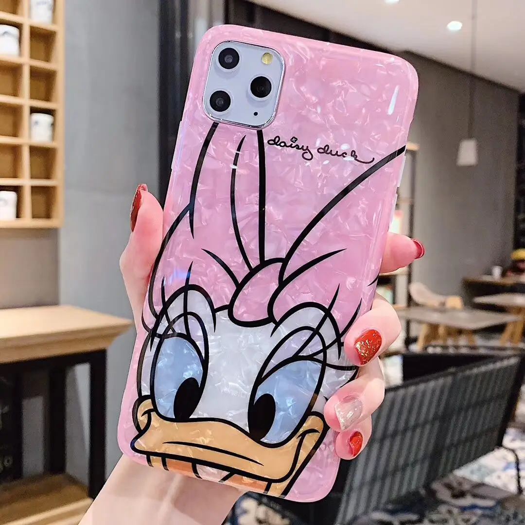Силиконовый чехол для iphone 11pro XS MAX XR 6s 7 8 Plus funda donald duck diamond apple iphone 11pro Max чехол