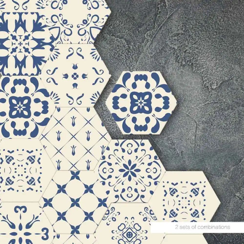 10 шт. водонепроницаемых наклеек на стену наклейки для плитки напольные сине