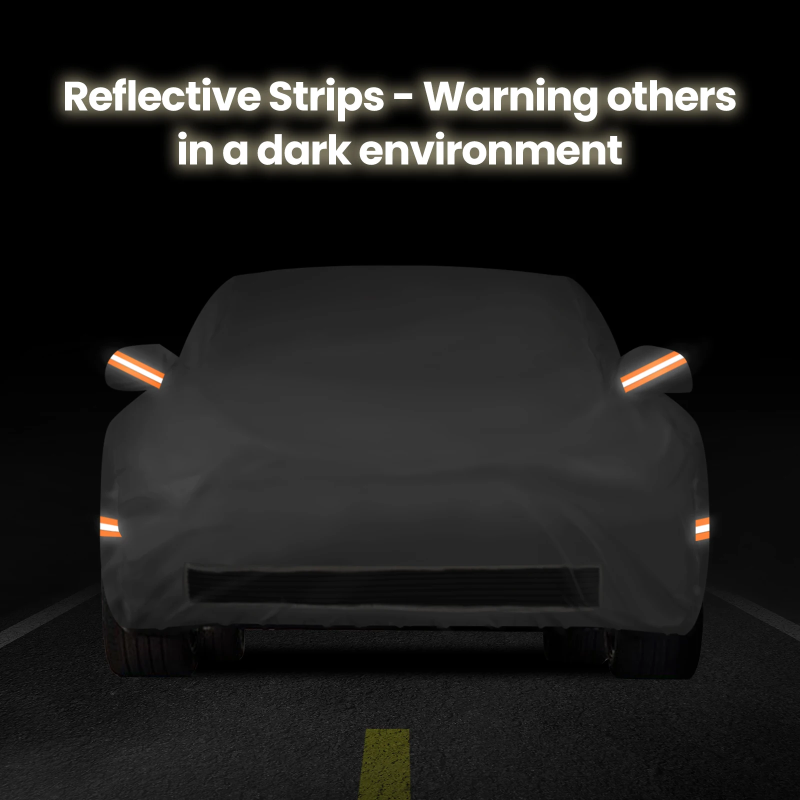 

Car Cover For Tesla Model Y 2020-2021 All Weather Protective Outdoor Waterproof Car Covers With Air Flow Mesh Reflective Strips
