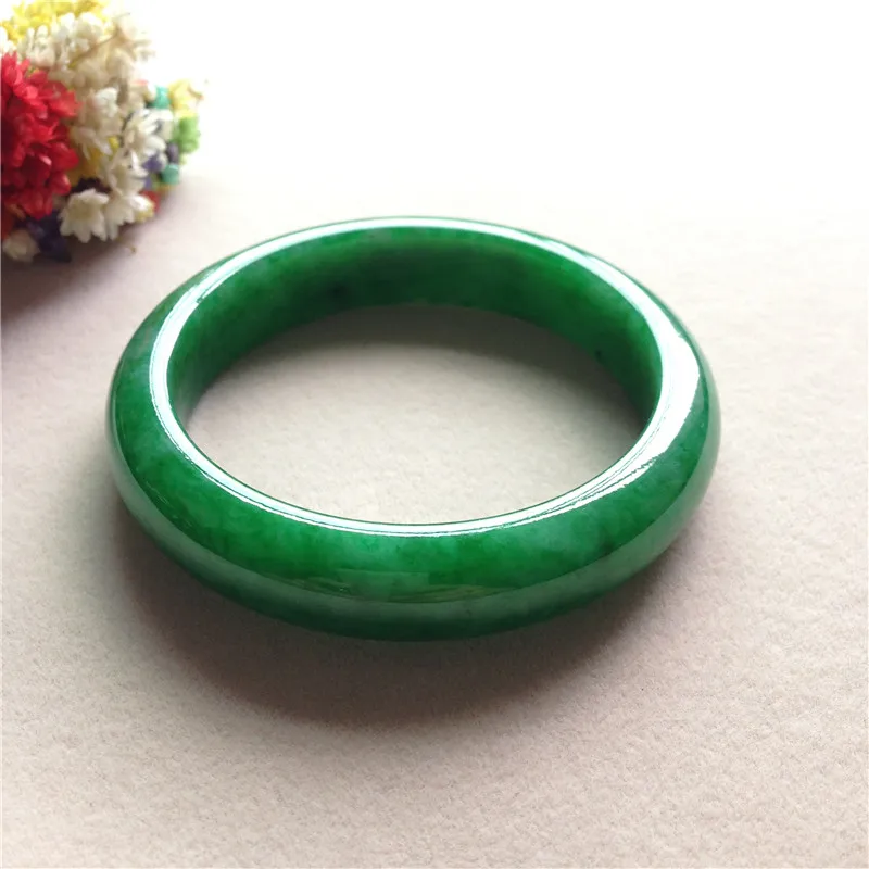 Отправить сертификат натуральный браслет из Мьянмы Jadeite класса A Изысканный