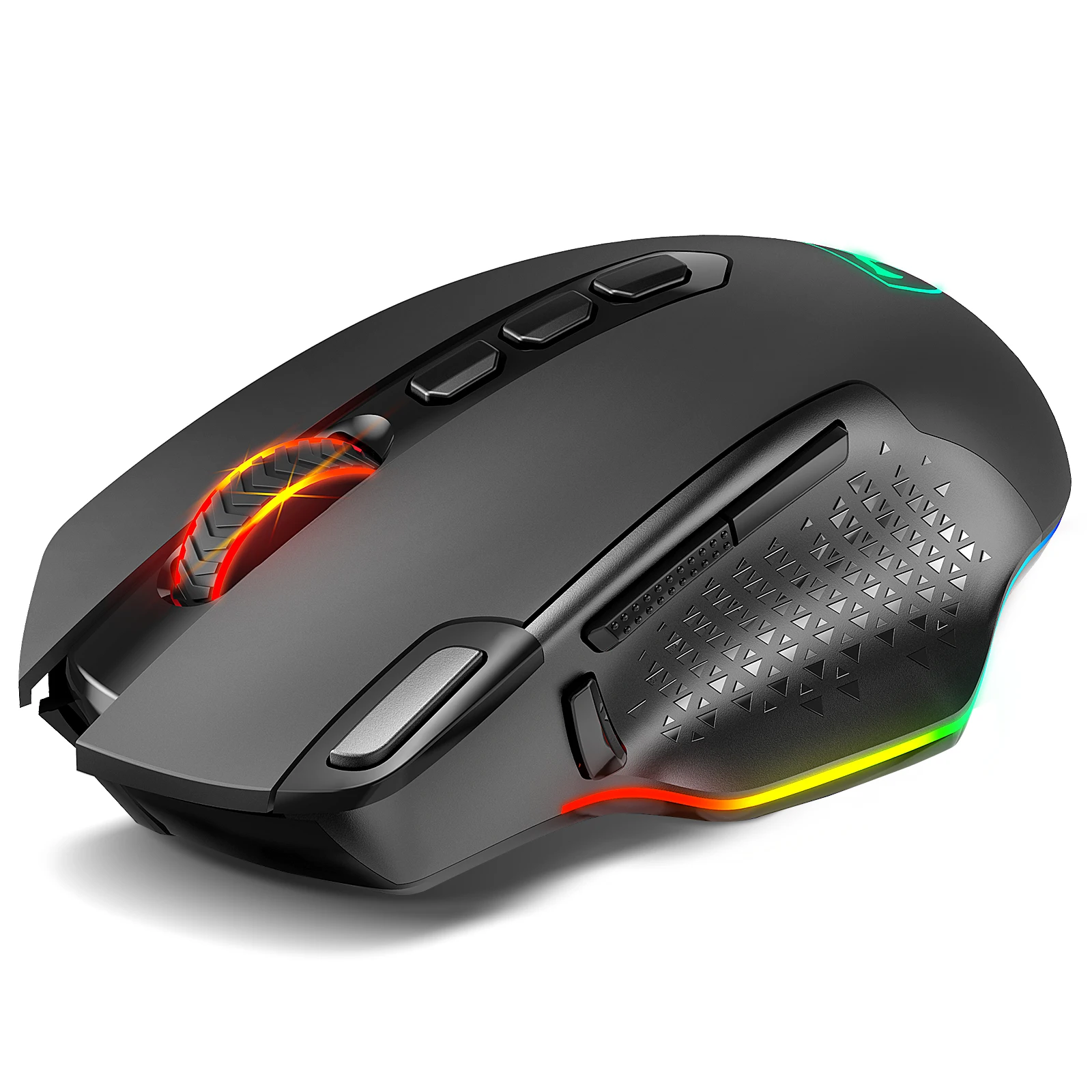 VicTsing PC282 10000 DPI Wireless Gaming Mouse Rechargeable Ergonomic Mice with 10 Programmable Buttons RGB Backlit for PC Gamer wireless mouse with usb c