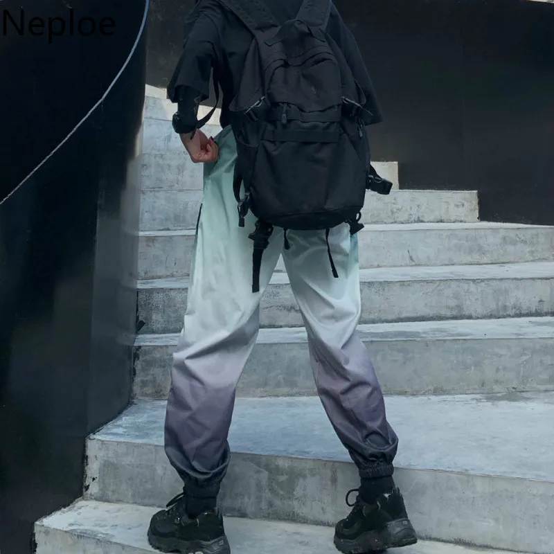 Neploe женские штаны-шаровары Harajuku в стиле хип-хоп для влюбленных, штаны для бега Mujer, модные уличные спортивные штаны, Свободные цветные брюки