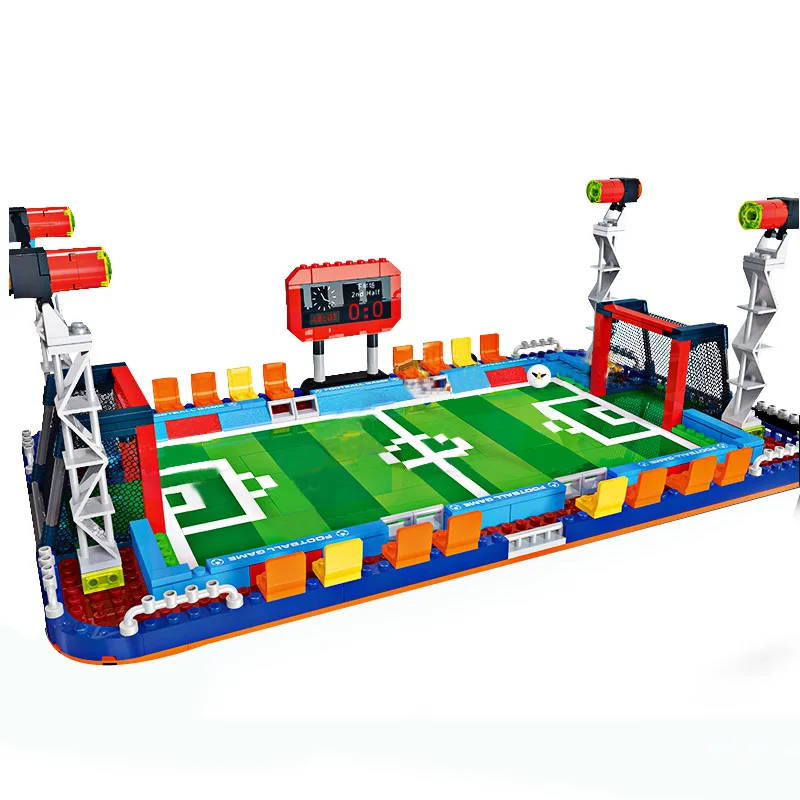 Совместимы Legoing Франция футбольная полевая команда фигурка stoys немецкий Футбол