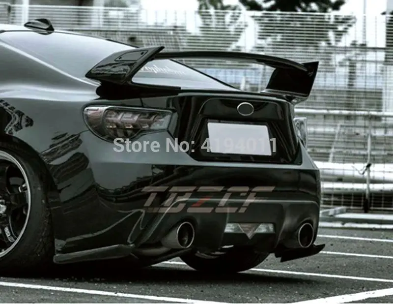 Стайлинг автомобиля FRP стекловолокно + углеродное волокно Неокрашенный задний