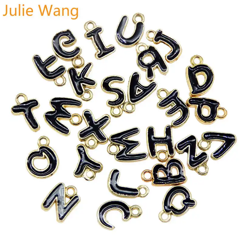 Julie Wang эмалевые Подвески в виде надписи Английский алфавит из сплава